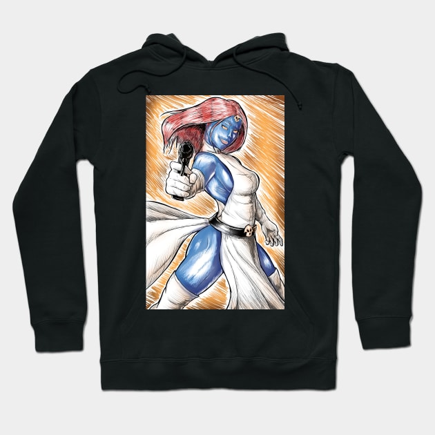 Mystique (X-men, Featuring Mystique) Hoodie by Arcanekeyblade5